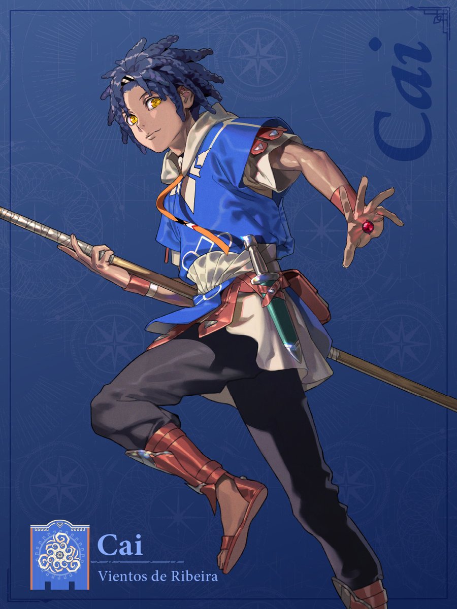 NintendoES's tweet photo. Cai es un bondadoso joven de la aldea de Ribeira. Se ha propuesto ganar en los Juegos Heroicos para cumplir su gran deseo: liberar a su cautivo padre. #FireEmblem https://t.co/zZ9cwMbD4Y