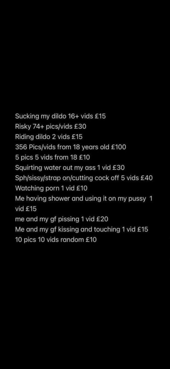 goddessaimee134's tweet photo. Main menus😚

 #buyingcontent #nsfw #nsfwtwt #findom #femdom #nolimit #squirting #feet #assspreading #brushingteeth #sucking #dildo #heels #masturbating #college #girl #girlongirl #ageplay #lingerie #pussy #teen #outdoor https://t.co/Kz1zh7LmRW