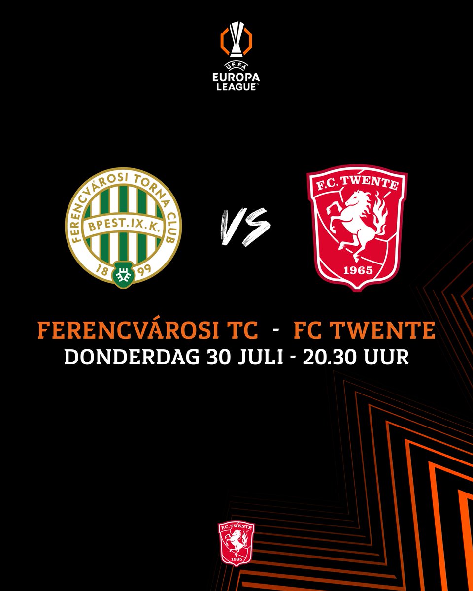 fctwente's tweet photo. Voor het uitduel tegen Ferencvárosi TC zijn enkele kaarten teruggekomen van supportersverenigingen. Supporters die geïnteresseerd zijn in tickets voor het duel in Boedapest kunnen mailen naar uitwedstrijden@fctwente.nl. 🎟️

#FCTwente https://t.co/b9rKVqUa1w