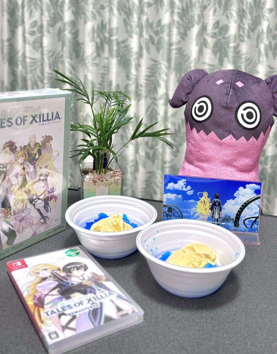 tanu_wo3's tweet photo. 週末はエターニアをみんなでプレイしながらテイルズ飯を食べたよ🥚🥚ほぼコラボカフェでした☀️おいしー！ https://t.co/JwXP3UcJTk