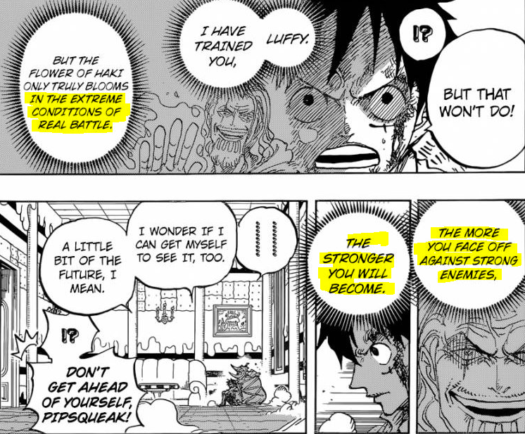 dengekivinsmoke's tweet photo. #ONEPIECE1189 

If we're following Rayleigh's logic, Gaban's Haki is clearly superior 💯 https://t.co/GOShQnuwKj
