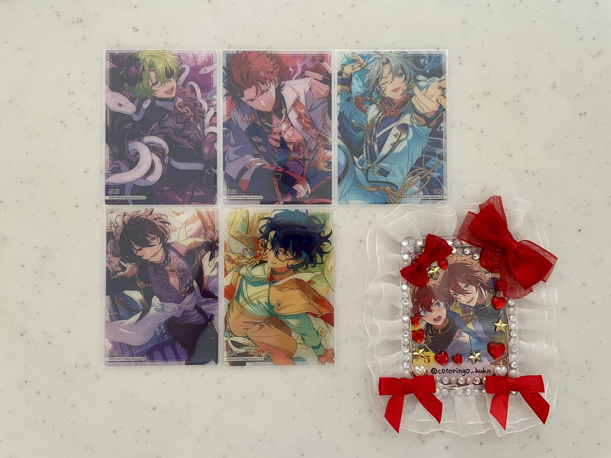 cotoringo_kukn's tweet photo. 【交換 讓渡】あんスタ クリアカード クリカ 4

譲：N 渉 桃李 弓弦 真 鉄虎 マヨイ 巽 みか2 ひなた 燐音 HiMERU アドニス 創 紅郎 泉2 嵐 夏目 エス
SP 日和 紅郎 維吹 凛月 つむぎ

求：N 一彩or定価＋送料

◎郵送交換のみ
◎ご不快でなければN2⇔SP1も可能です

お気軽にお声掛けください🙇‍♀️ https://t.co/S6FHakmy3W