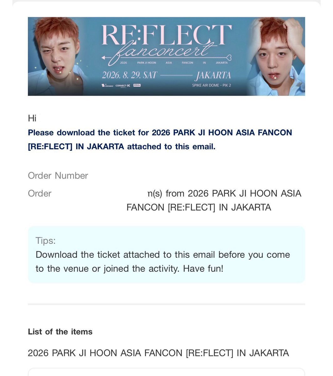 Februhry's tweet photo. Want to Sell/WTS/Jual Park Ji Hoon Fan Concert in Jakarta ticket:

3 Tix VVIP - SN 8*, 8* (side by side), 13*
4.100.000/Tix

2 Tix Cat 2A (1.200.000/Tix)

diurusin sampe masuk
ada group wa

#zonauang #zonajajan
Direct Message 📩 https://t.co/ewwJgWn0T7
