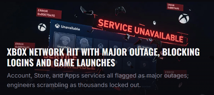 Grummz's tweet photo. Xbox is still down...

That's one long outage. https://t.co/t4qbenN055