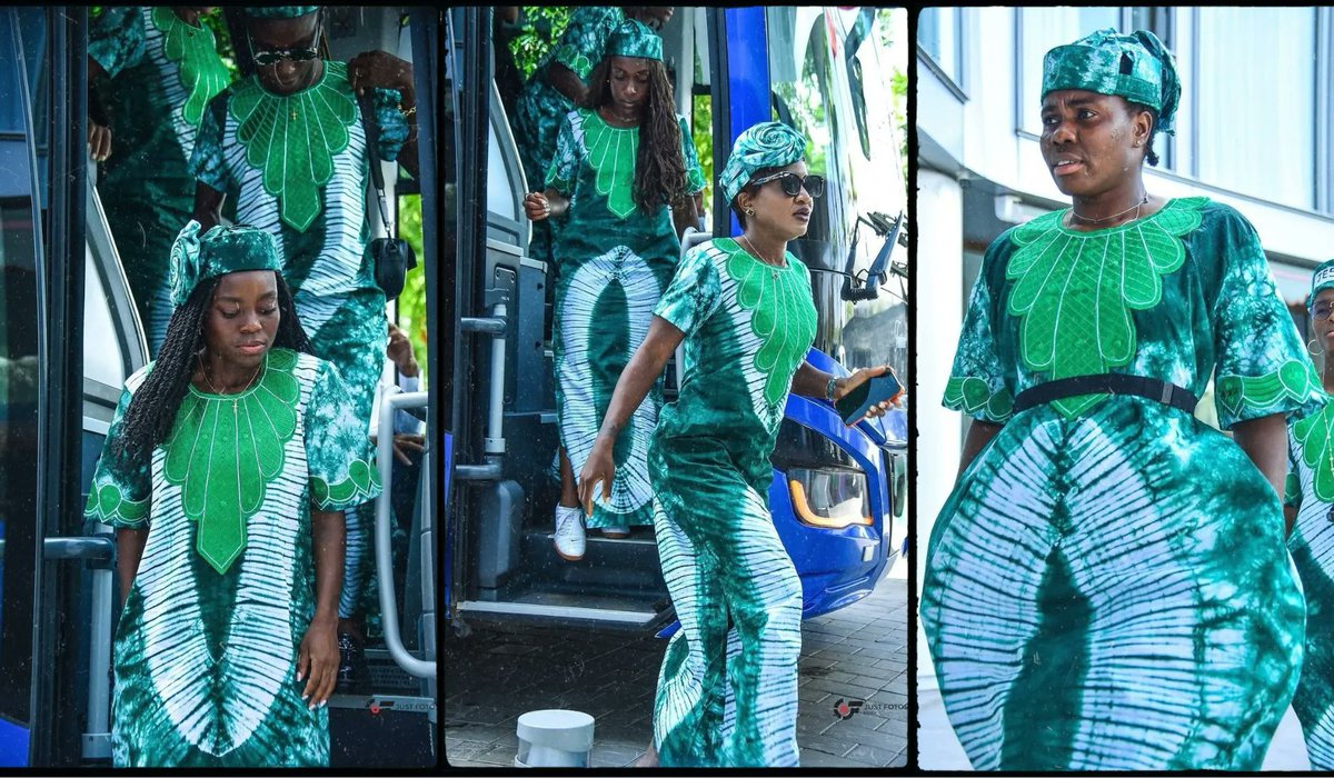 godwinibe's tweet photo. π³π¬β¨ Super Falcons rock stunning Adire ahead of their WAFCON opener! ππ€π₯
#SuperFalcons #WAFCON #Adire #TeamNigeria #BBNaija #BBN #Musiala #Italy #Malago #TrendingNow
#BBNiaja https://t.co/oCmSA5zp5x