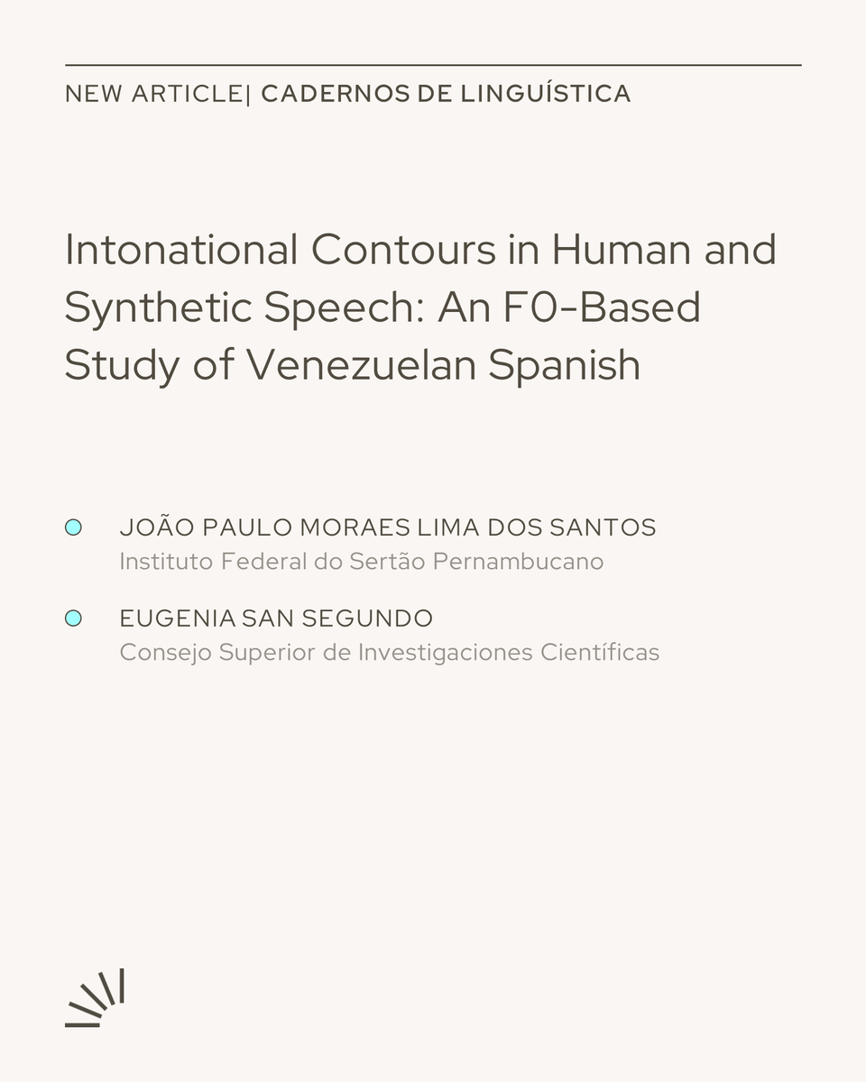 CadernosL's tweet photo. Computer-generated voices are getting hard to tell from human ones. What still gives them away? A study of Venezuelan Spanish measured the melody of statements and questions in both, moment by moment.
https://t.co/FSGzeh0vMT
#linguistics #speechtech https://t.co/M59O74K4J6