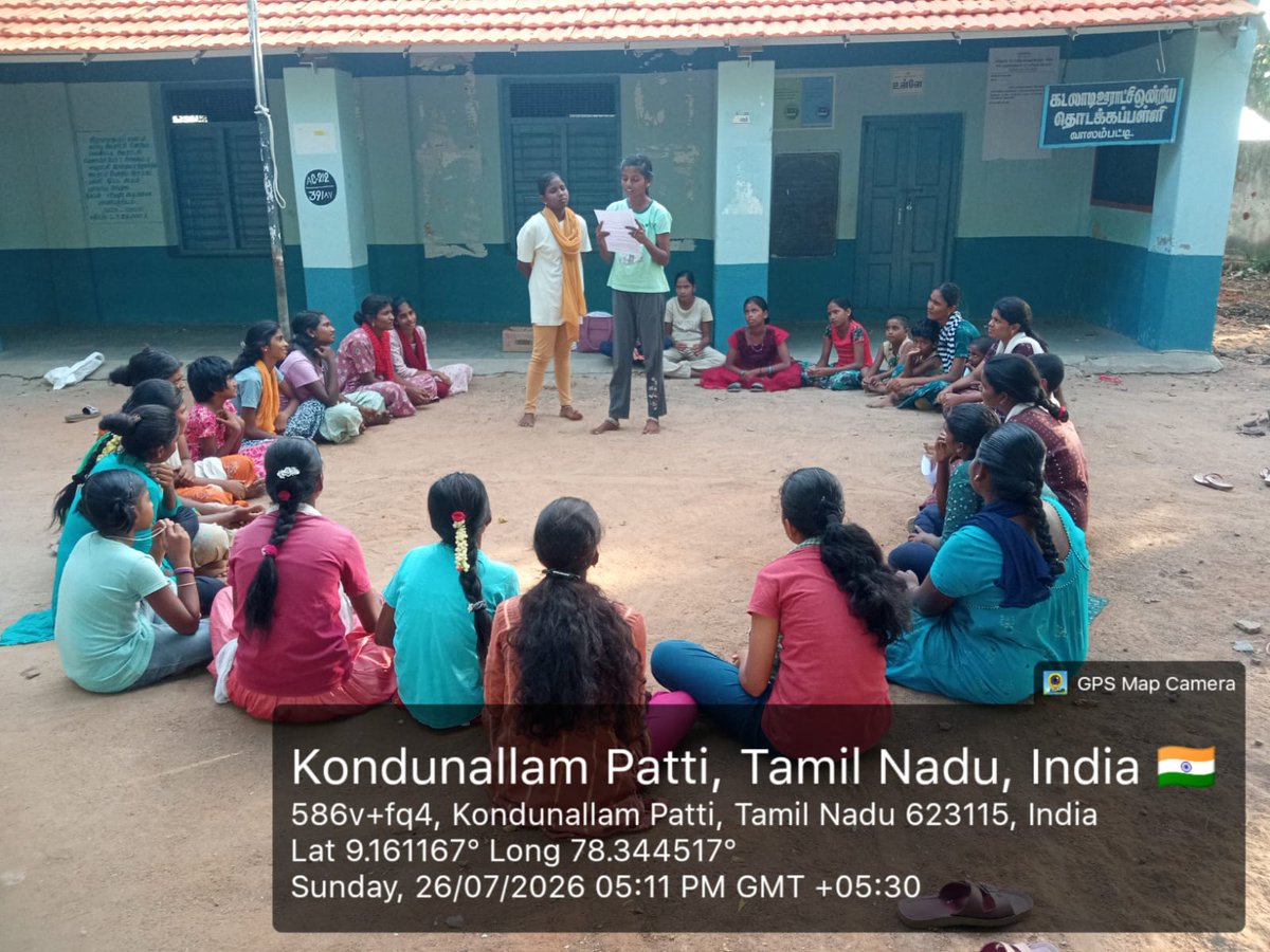 padgom2024's tweet photo. 🌿 PAD conducted a CFAM meeting in Valampatti Village to strengthen child protection awareness. Sanitary napkins were distributed to support adolescent girls' health and dignity. 💙

#PeoplesActionForDevelopment #AzimPremjiFoundation #CFAM #ChildProtection #ChildRights https://t.co/k51EyUBJMT