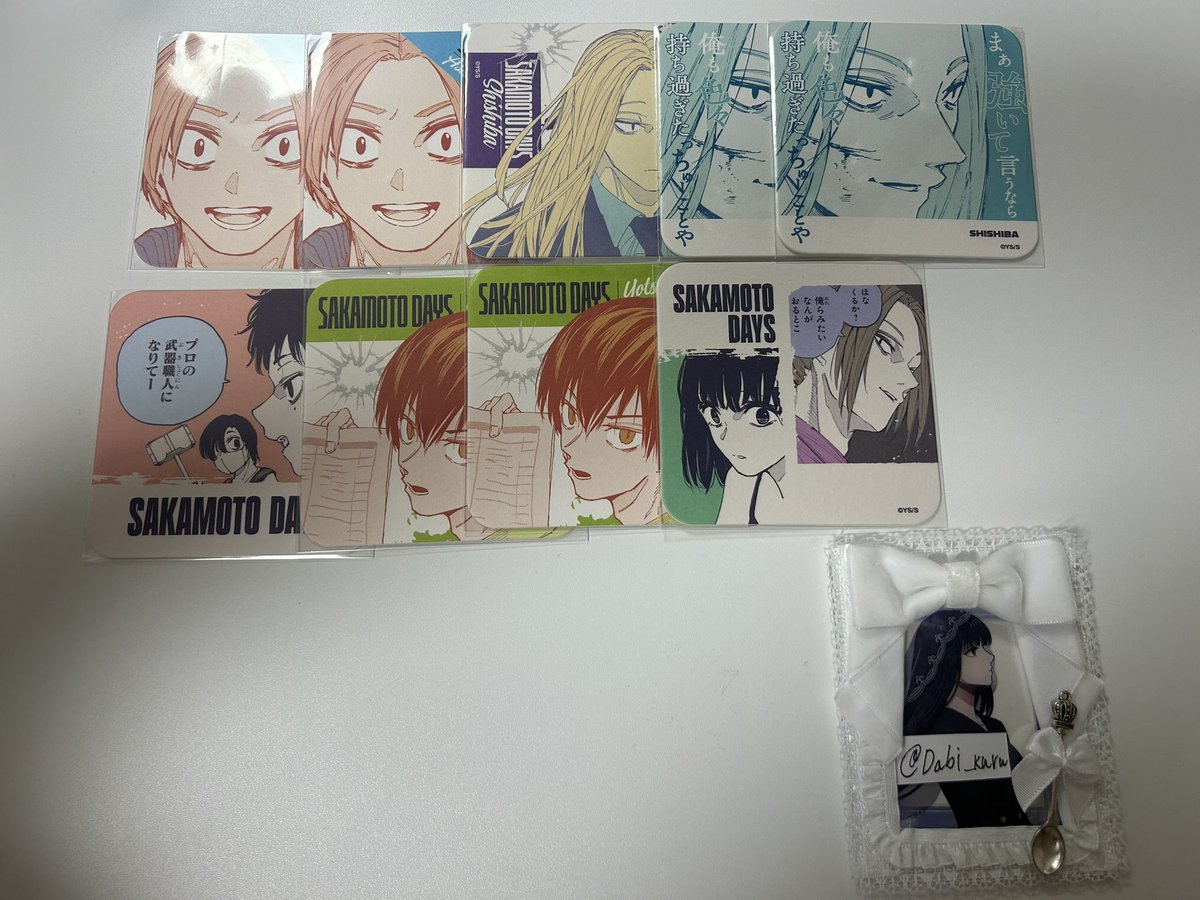 Dabi_kuru's tweet photo. 【交換.譲渡】SAKAMOTODAYS サカモトデイズ サカモトデイズ原画展 原画展 アートコースター アトコ

譲♥画像のもの
求♥4枚目画像の大佛orアタリ https://t.co/R2M94If3Pf
