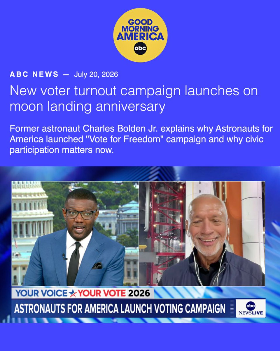 Astros4America's tweet photo. Shining a light on our Vote For Freedom Campaign launch. 🚀✨🇺🇸
Support our mission at https://t.co/AQVor9CIFb! https://t.co/1MAAyaXQxF