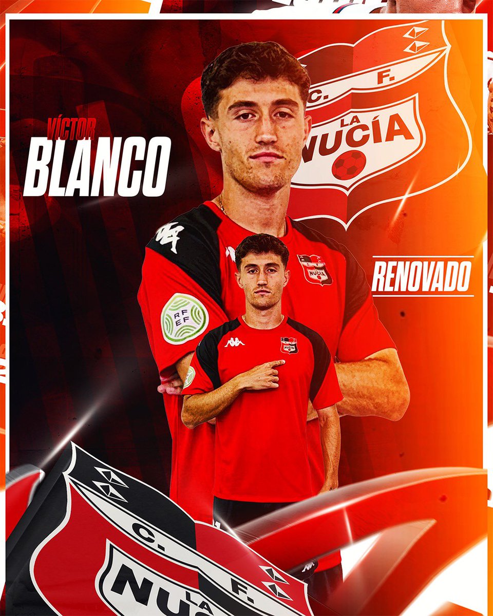 cfnucia's tweet photo. 🔴🅒🅕🅛🅝🔴

𝗖𝗢𝗠𝗨𝗡𝗜𝗖𝗔𝗗𝗢 𝗢𝗙𝗜𝗖𝗜𝗔𝗟 | Víctor Blanco renueva como jugador del @cfnucia. 🤝

El centrocampista de 23 años, tras una destacada temporada, continuará aportando equilibrio al centro del campo nuciero en #2RFEF. ⚙️

#JuguemosAlRojo ♥️

#ADNucía 🧬 https://t.co/k3gptPeHyX