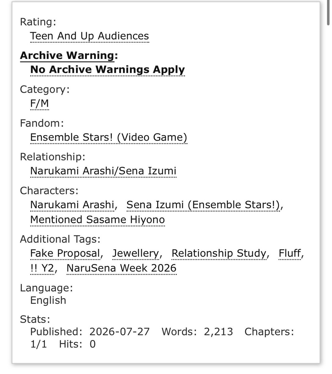 your_jewelstone's tweet photo. I DON'T CARE THAT #narusenaweek2026 IS TECHNICALLY OVER HAVE ANOTHER FIC!! engirls character cameo in this one bc i can
~#narusena #なるせな~
https://t.co/e38OpXMZSw https://t.co/2wHjiJ1KsK