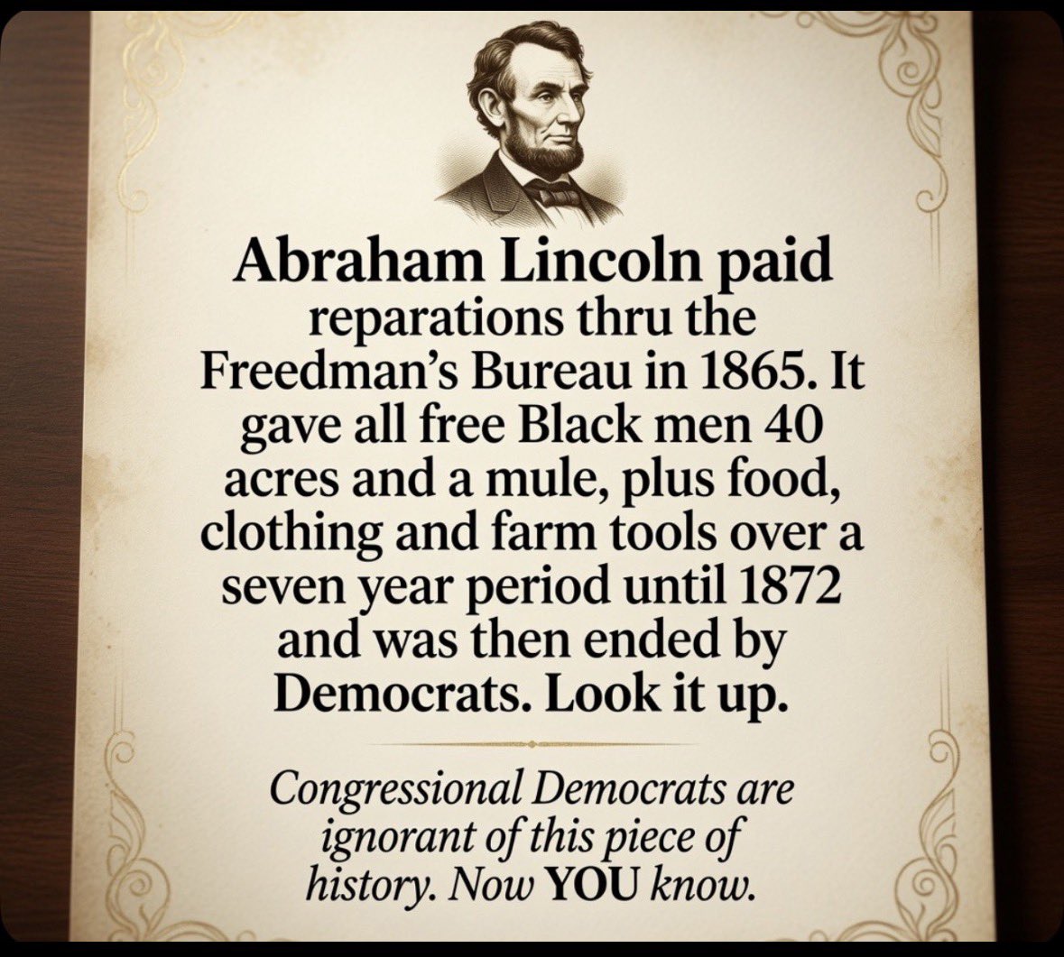 MagaGrunt1's tweet photo. 🇺🇸The liberals completely ignore the past and continue to vote for a party that enslaved them. Total ignorance.🇺🇸 https://t.co/bRzLB6iO4p