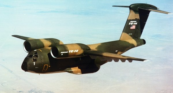 OriginFlight's tweet photo. ✈️ Rare Aircraft of the Day

The Boeing YC-14 was built to carry heavy cargo into short, rough airfields.

Although it never entered service, its innovative design helped influence the legendary C-17 Globemaster III.

#YC14 #RareAircraft #AvGeek https://t.co/Qp05WPqE1Q