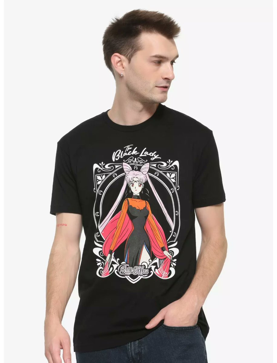 Ochibawolf's tweet photo. A NOTE: 
While this cut and style is new, this t-shirt design was also used on a UNISEX T-shirt from BoxLunch 6 years ago, before we launched SMFN. https://t.co/NxxwWqCHr1