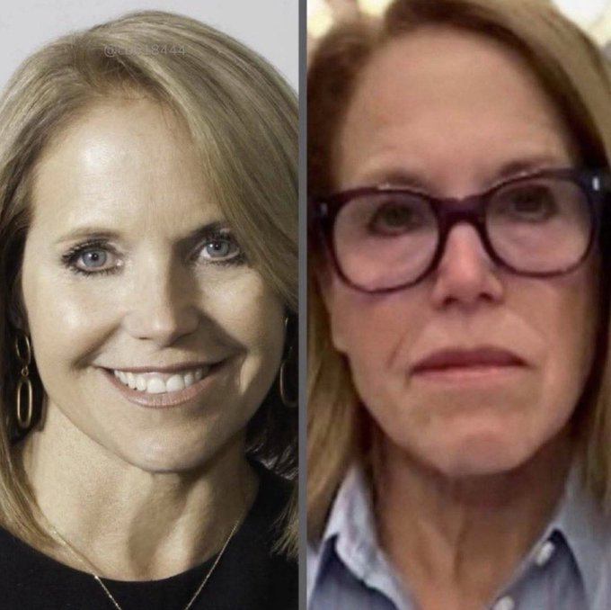 ItsEmilyKateIt's tweet photo. What happened with Katie Couric ?? https://t.co/teRsZeNm7C