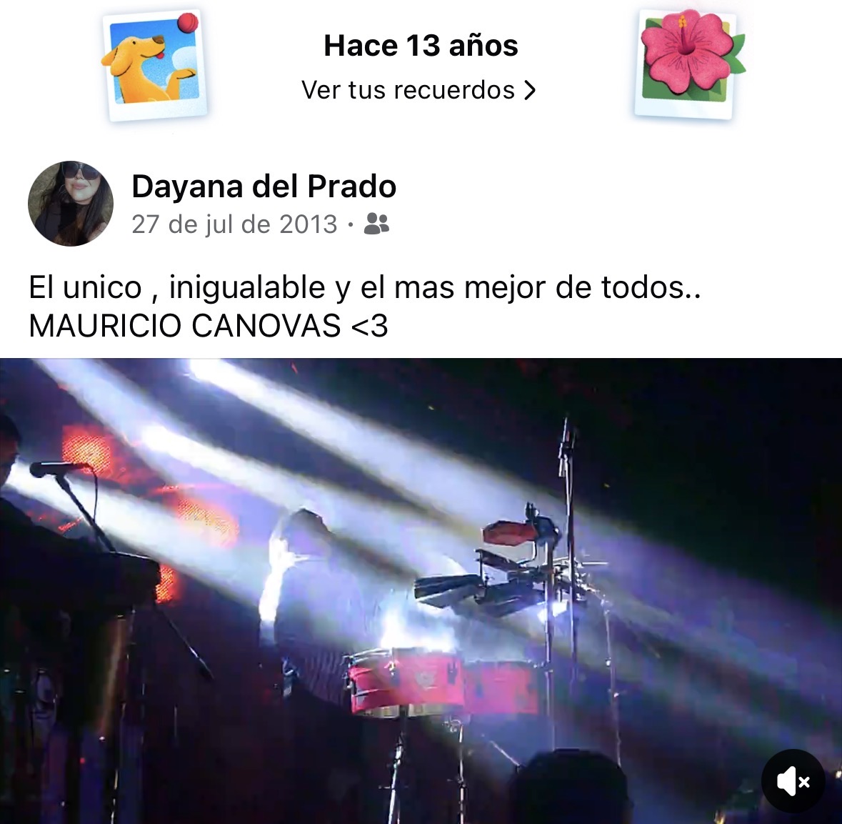 DayQuiroga's tweet photo. Los recuerdos de Facebook me hacen muy feliz ,Lo era hace 13 años atrás y lo soy hoy recordando @MauricioCanovas gracias infinitas ✨ https://t.co/OB9J8nKTiO