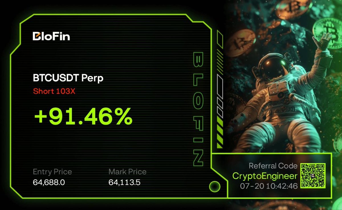 Engineercryptoo's tweet photo. Summary of last 2 weeks of Free special Group:

🗓️13 july - 26 July 
📈 No. Of Trades : 6
 Loss Trades:0
Successful: 6/6

Total Gains: 1280% ✨📈

$BTC - 313.80%
$BTC - 50.34%
$BTC - 46.11%
$BTC - 418.70%
$BTC -  91.46%
$BTC - 360.58%

Even in this Boring market we made 12x in the last 2 weeks, when people loosing money we still managed to smash yet another successful week for us

If you still not in Free TG group, you missing out a lot of trades

#crypto #blofin #bitcoin