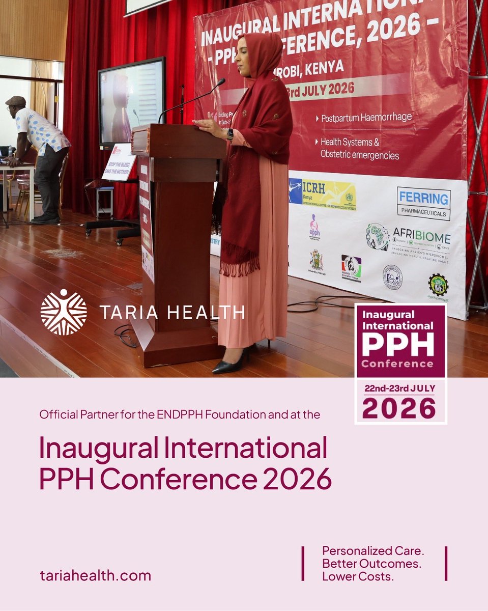 Tariahealth's tweet photo. Week in Motion 🚑 Taria Health was proud to serve as the Official Wellness Partner at the Inaugural International PPH Conference 2026, providing Health Compass assessments and personalized wellness support. Together: Zero Preventable PPH. #EndPPH #TariaHealth #MaternalHealth https://t.co/Nb9JqmPSwa