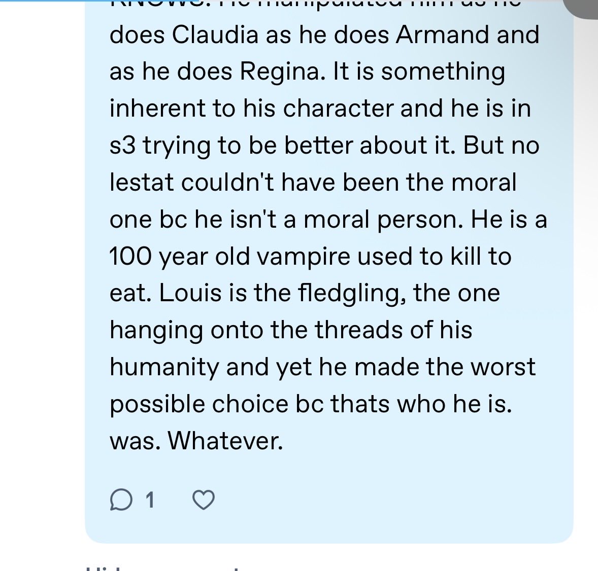crowned_north's tweet photo. Why… do people feel comfortable posting these types of comments on MY Louis meta… https://t.co/tIrpZaXDPm