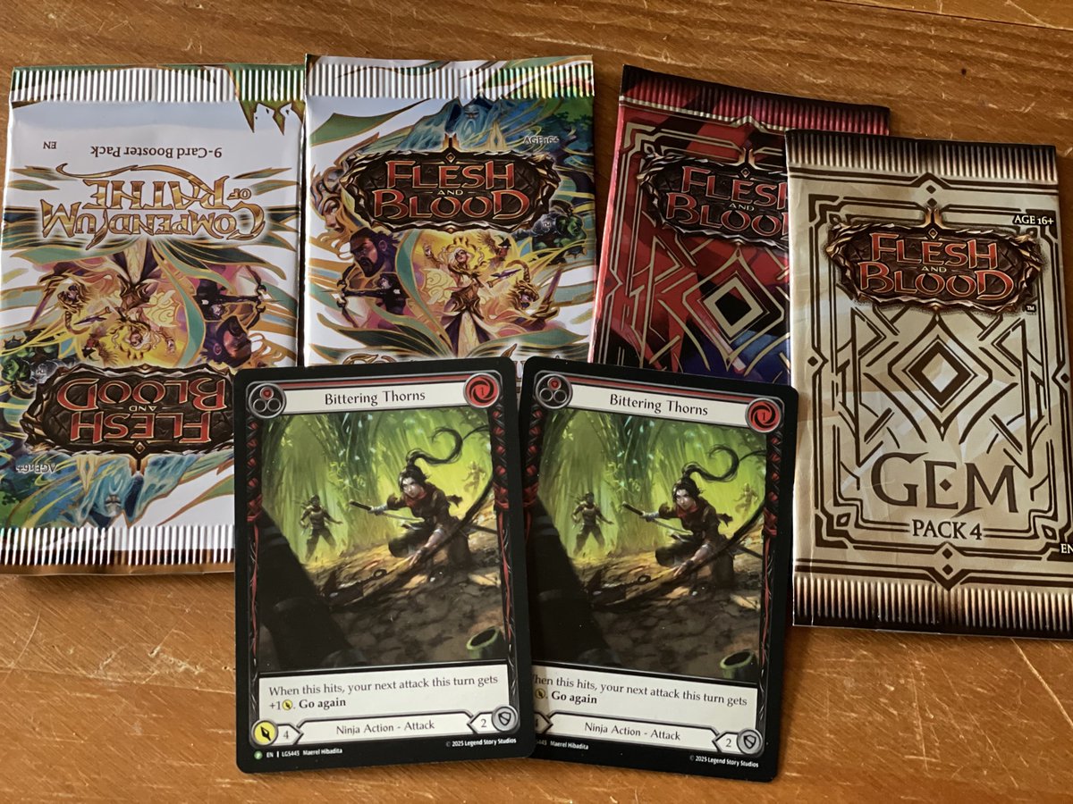 Bittering Thorns 😍🥰 This card marks the 1st time I managed to