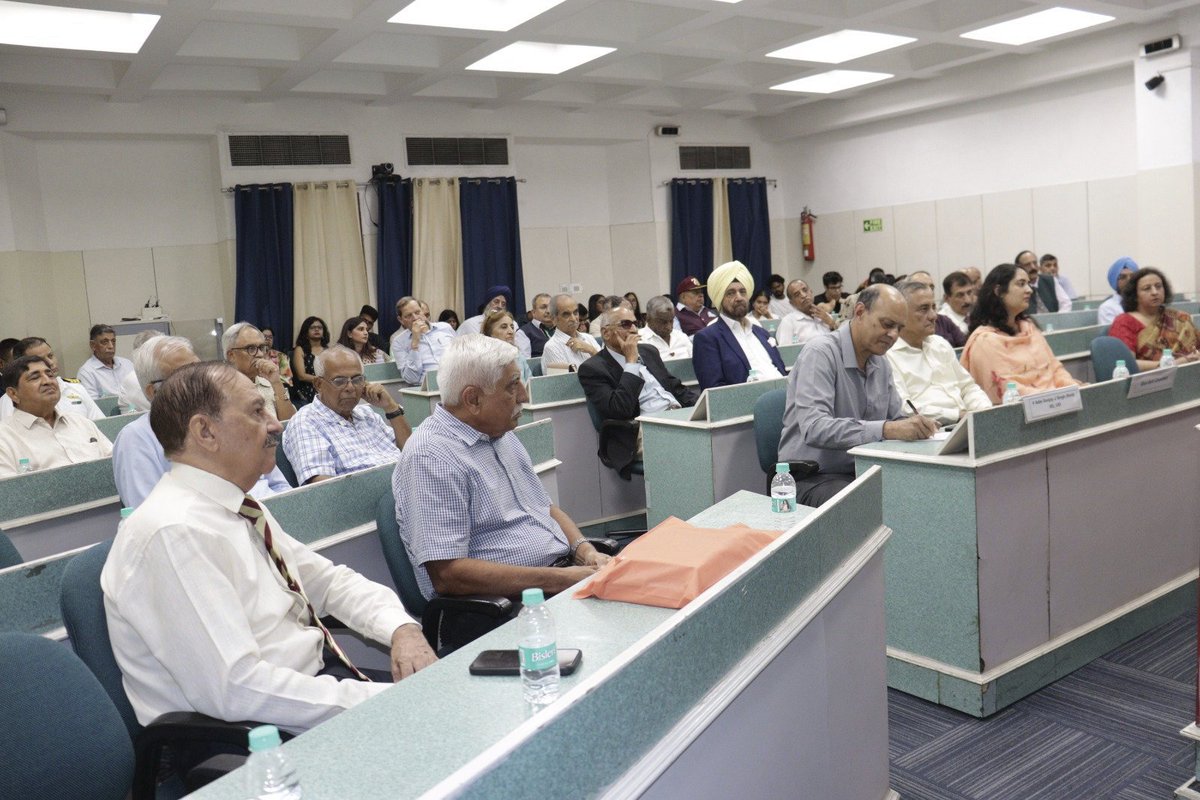 USIofIndia's tweet photo. Book launched on 27 Jul 2026 at #USI by Gen Anil Chauhan, former CDS, titled "War Is a True Chameleon: Strategising for Future Wars" by @rakesharma15 under the General Bipin Rawat Chair of Excellence, with discussion moderated by @SandeepUnnithan
@SpokespersonMoD @HQ_IDS_India https://t.co/78oHTuRM79