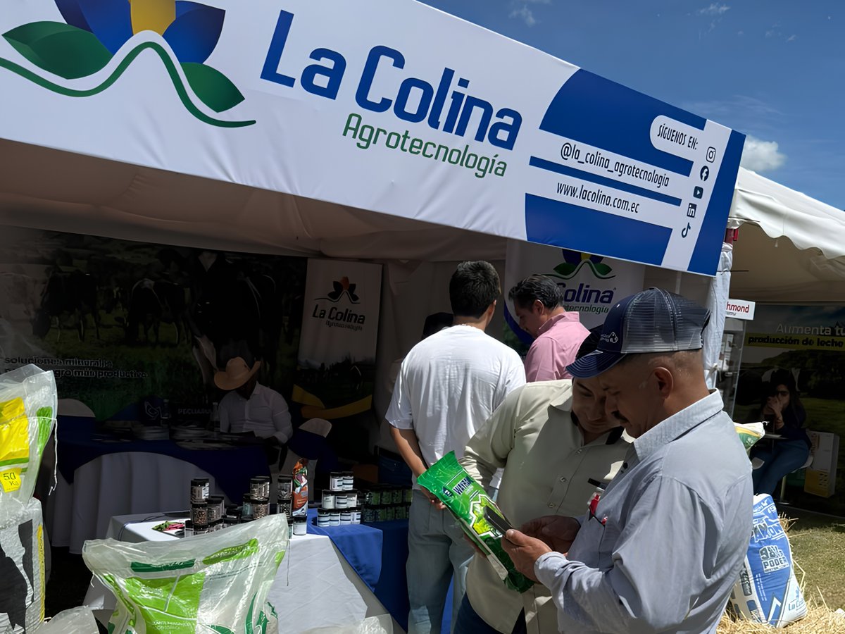 lacolinacialtda's tweet photo. 🐄💙 Cerramos nuestra participación en la Feria #Holstein y Pecuaria Nacional 2026.

Tres días compartiendo con #productores, #técnicos y visitantes, llevando nuestras soluciones para el #agro y la #ganadería en 📍#Conocoto, #Quito.

¡Gracias a todos quienes nos visitaron! https://t.co/5x5SQH6apA