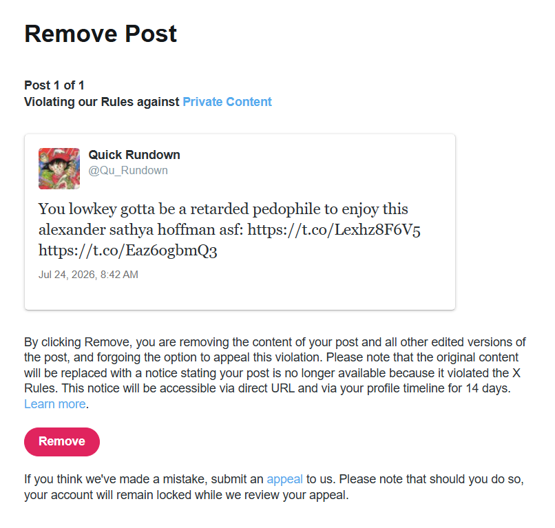 Qu_Rundown's tweet photo. I've reduced a man with over 100k subs into being my total bitch who awaits my every command and cries himself to sleep while raging at scheduled tweets at the crack of dawn, #ALWAYSwinning https://t.co/McaTJkjgwT