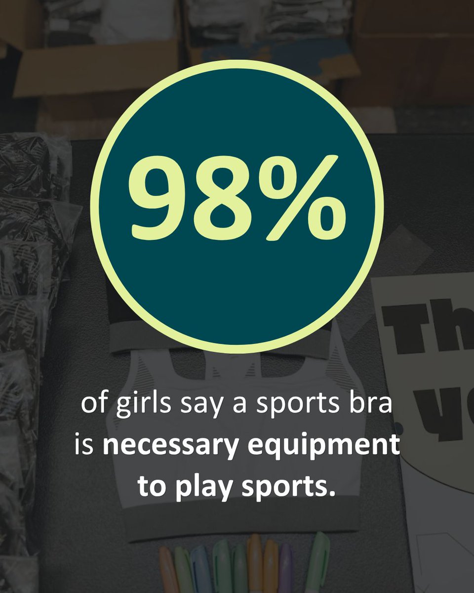 flyfwd_'s tweet photo. A sports bra is more than just apparel.

Having the right support can be the difference between participating and sitting out.

When girls have the right equipment, they're more likely to build confidence and experience the benefits of staying active. https://t.co/mjK7fPVA9i
