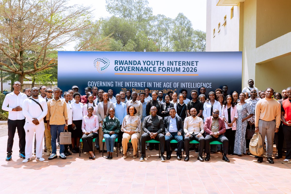 isoc_rw's tweet photo. Today,  Rwanda Youth Internet Governance Forum (RwYIGF)2026 was successfully hosted, bringing together young people from across the country for meaningful discussions on Internet Governance in the Age of Artificial Intelligence.

The forum amplified youth voices in Internet governance processes and showcased innovative, youth-led solutions to today's digital challenges.

#RWIGFWeek2026
#RWYIGF2026
