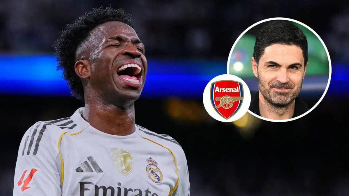 ValueSportBet_'s tweet photo. Arsenal target Vinicius Junior? 

Huge if true, but it feels like a classic agent play for a better Madrid contract. 

With a massive price tag and convincing the player, this transfer looks highly unlikely for now.Arsenal are reportedly exploring a move for Vinicius Junior. 

A massive statement, but making it happen is another story. 

Real Madrid will demand a astronomical fee, and convincing the Brazilian is a huge hurdle. 

Or is his camp just using Arsenal to secure a better contract in Spain? 

What do you think?Arsenal are reportedly exploring a move for Vinicius Junior. 

Getting the Real Madrid star to North London won't be easy. Arsenal face a massive asking price and must convince the player. 

Or is Vinicius just using the Gunners to secure a better contract in Spain? 

What do you think?

#Arsenal #Vinicius7