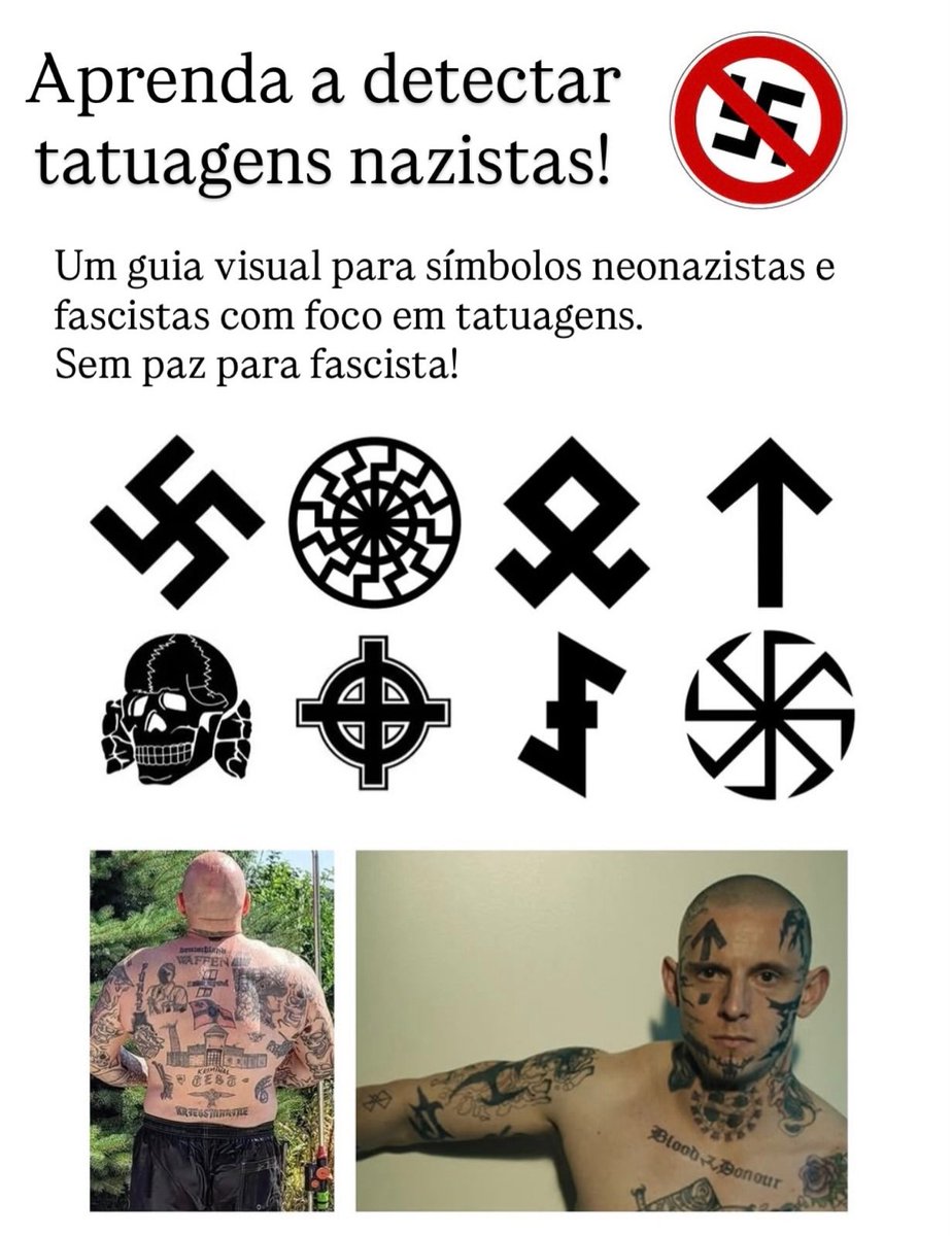 JFreiress_'s tweet photo. Informação de utilidade pública para identificar nazi. https://t.co/Kp3Aut5Ofp