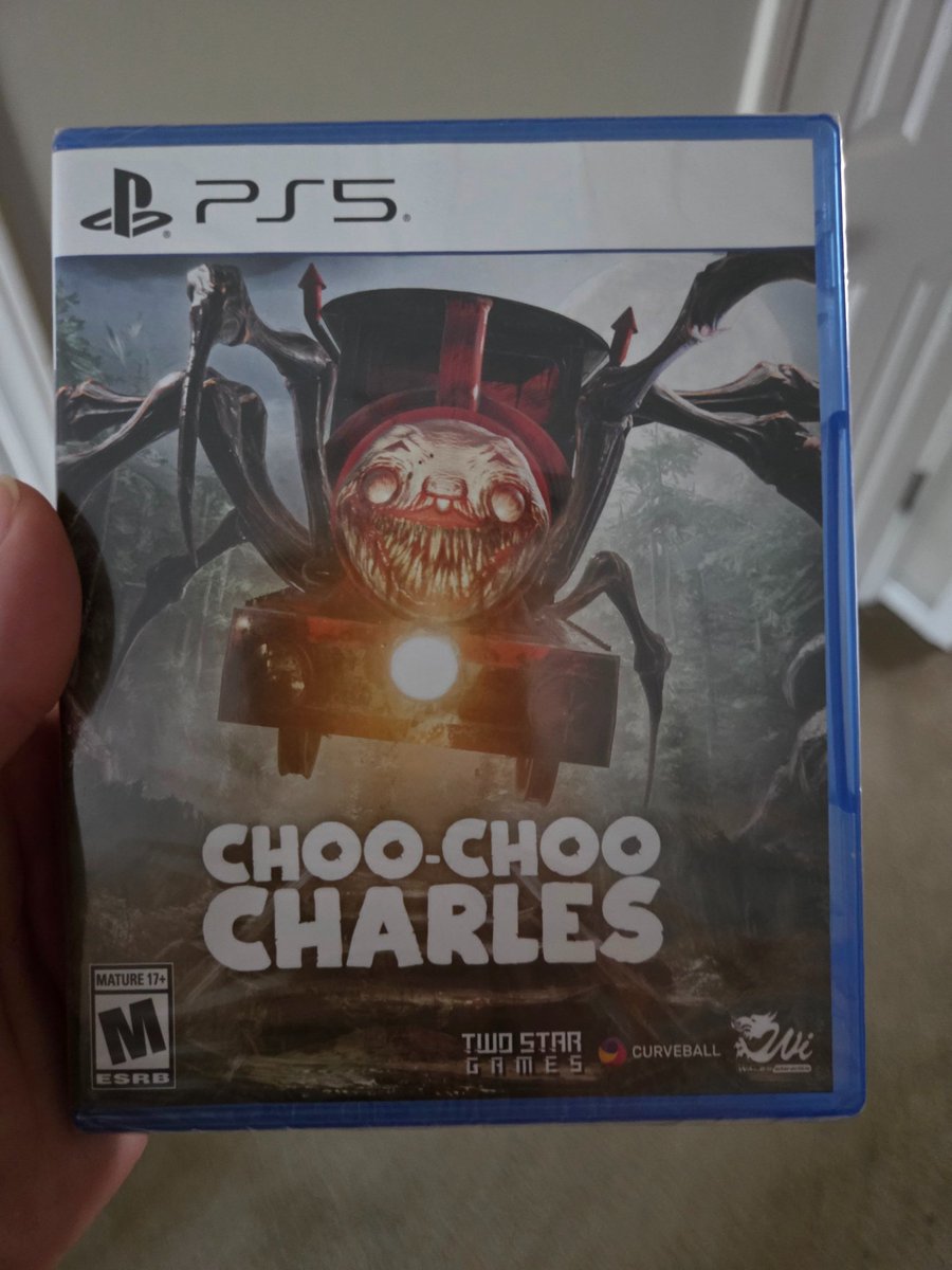 AndrewDowell253's tweet photo. @PlayStation You'll never take away my physical copy of Choo-Choo Charles you thieving bastards! https://t.co/QfhdwoSGYD