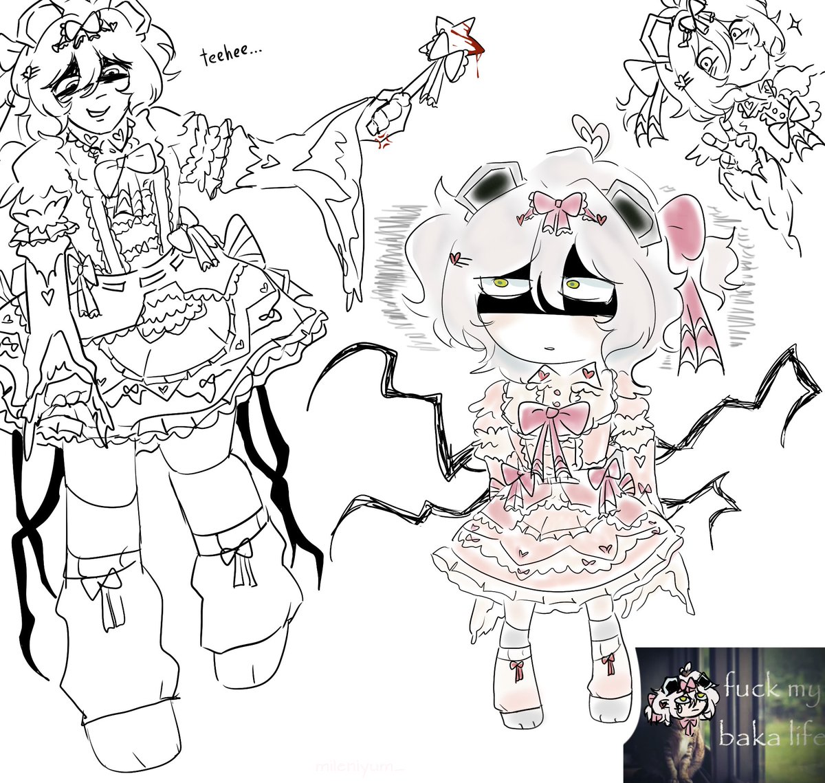 Mileniyum_'s tweet photo. Can I get another magical girl?Mine doesn't seem to like her job idk... #playtimewithpercy #ptwp #palpercy #PAL #art https://t.co/bK8Pd8rfyC