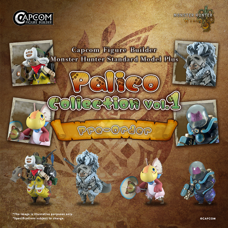 monsterhunter's tweet photo. The pawfect partners for your desk are now available to pre-order with the Capcom Figure Builder Monster Hunter Standard Model Plus Palico Collection Vol. 1!

🐱 Felyne Hope
⛓️ Felyne Arkveld
🐥  Felyne Kut-Ku
🧠 Felyne Rompopolo

Hire your Palicoes here: https://t.co/xHJM770lEC https://t.co/IqJNCtDIs0