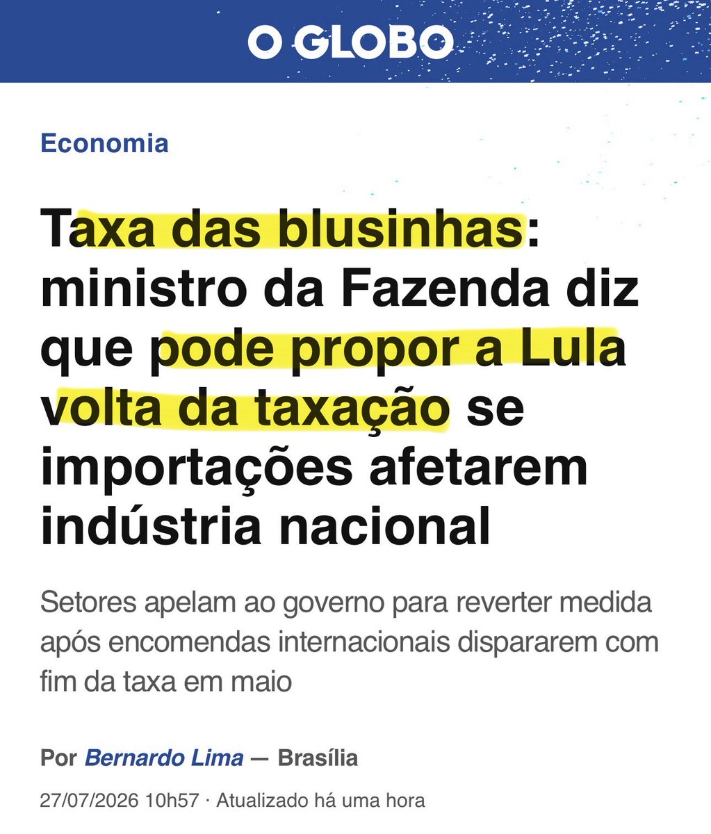Tali_Mito22's tweet photo. Impressionante a criatividade que o Governo Lula tem de criar ou ressuscitar imposto‼️ https://t.co/KJg8fBuRxr