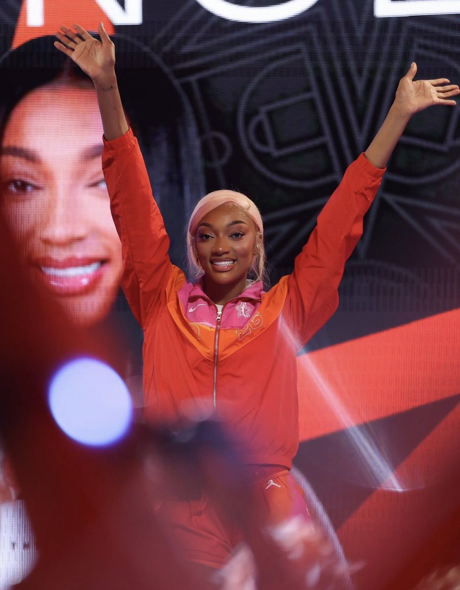 trendyhoopstars's tweet photo. If All-Star Weekend proved one thing, it's that Angel Reese doesn't have to do much to become the center of the conversation.

A simple pregame tunnel fit became the WNBA's most engaged All-Star post across the league's social media platforms, accumulating more than 105,400 likes and 28,700 comments as of this post. By comparison, the media's pick, Caitlin Clark, generated 63,600 likes and 5,200 comments on her tunnel fit.

That's the effect Reese has. Whether people support her or criticize her, they engage.

Ironically, Reese played just eight first-half minutes, didn't return after halftime, and finished scoreless. Aliyah Boston also went scoreless in limited minutes, but the viral graphic making the rounds singled out Reese, claiming she was the only player in WNBA All-Star history to finish with zero points. The claim was easily disproven, considering Napheesa Collier, Jackie Young, Jewell Loyd, Sue Bird, and several others have also had scoreless All-Star appearances.

The same pattern showed up with the game's lowlights. While viral lowlight accounts overlooked similar mistakes from other stars, Reese's blocked shot quickly became the clip that spread across social media. Caitlin Clark missed a point-blank putback, A'ja Wilson missed two layups, and Dominique Malonga had an airball putback attempt, but none of those plays received the same level of attention. It's a pattern that's existed for years. Entire accounts have built audiences around posting Reese's mistakes while similar plays from other stars come and go with little attention.

Her critics like to say they're "giving her the smoke," but that smoke has only fueled Reese's fire. Every repost, every fake quote, every lowlight, and every attempt to mock her keeps her at the center of the conversation.

That's why Reese remains one of the biggest stars in the sport. She can walk through a tunnel without saying a word, play just eight minutes, and still become the biggest story of the weekend. 🪄