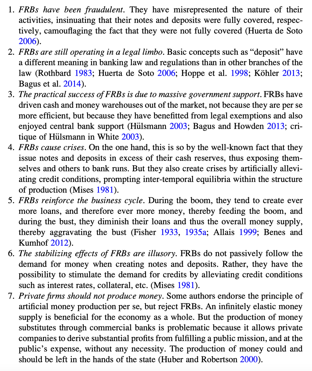 ydemombynes's tweet photo. 7 objections to fractional-reserve banking brought up by present-day critics

Source: J. G. Hülsmann &amp; L. Scrive
https://t.co/lYsoBl7RNi https://t.co/kj8Ya2yksW