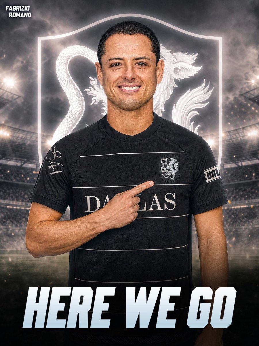 chuksdedo's tweet photo. 🚨🇲🇽 EXCL: Javier Chicharito Hernández has agreed to join Atlético Dallas, first signing ever for new USL Championship side.

Chicharito will start playing from 2027 but will be contributing to the project immediately.

38 year old striker, set for new chapter. 🇺🇸 https://t.co/gBfmJeo4Z2