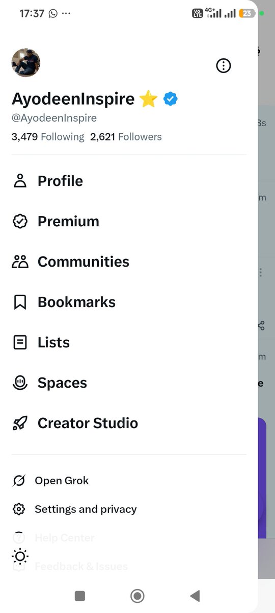 AyodeenInspire's tweet photo. My premium checkmark is here..... https://t.co/QjwBSvCPzt