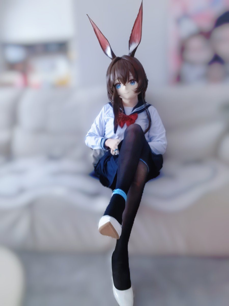 Doll_Chuu's tweet photo. #kig
#着ぐるみ
#kigurumi 
#明日方舟 
#阿米娅 
JK兔 https://t.co/F16pSGyYJx