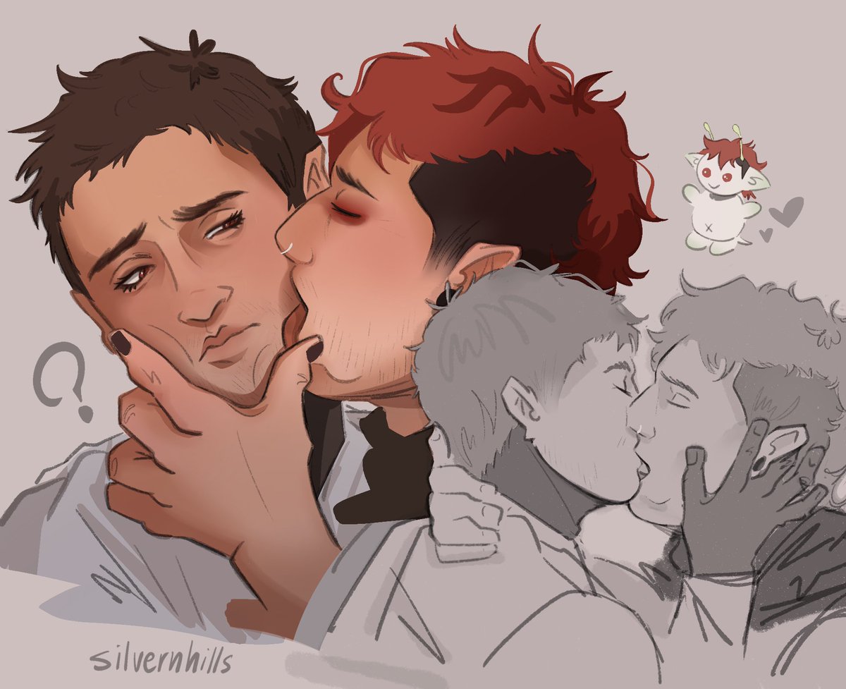 silvernhills's tweet photo. dude… personal space. #cliqueart #spookyface ft. wiwi https://t.co/x5XmvhbwzV