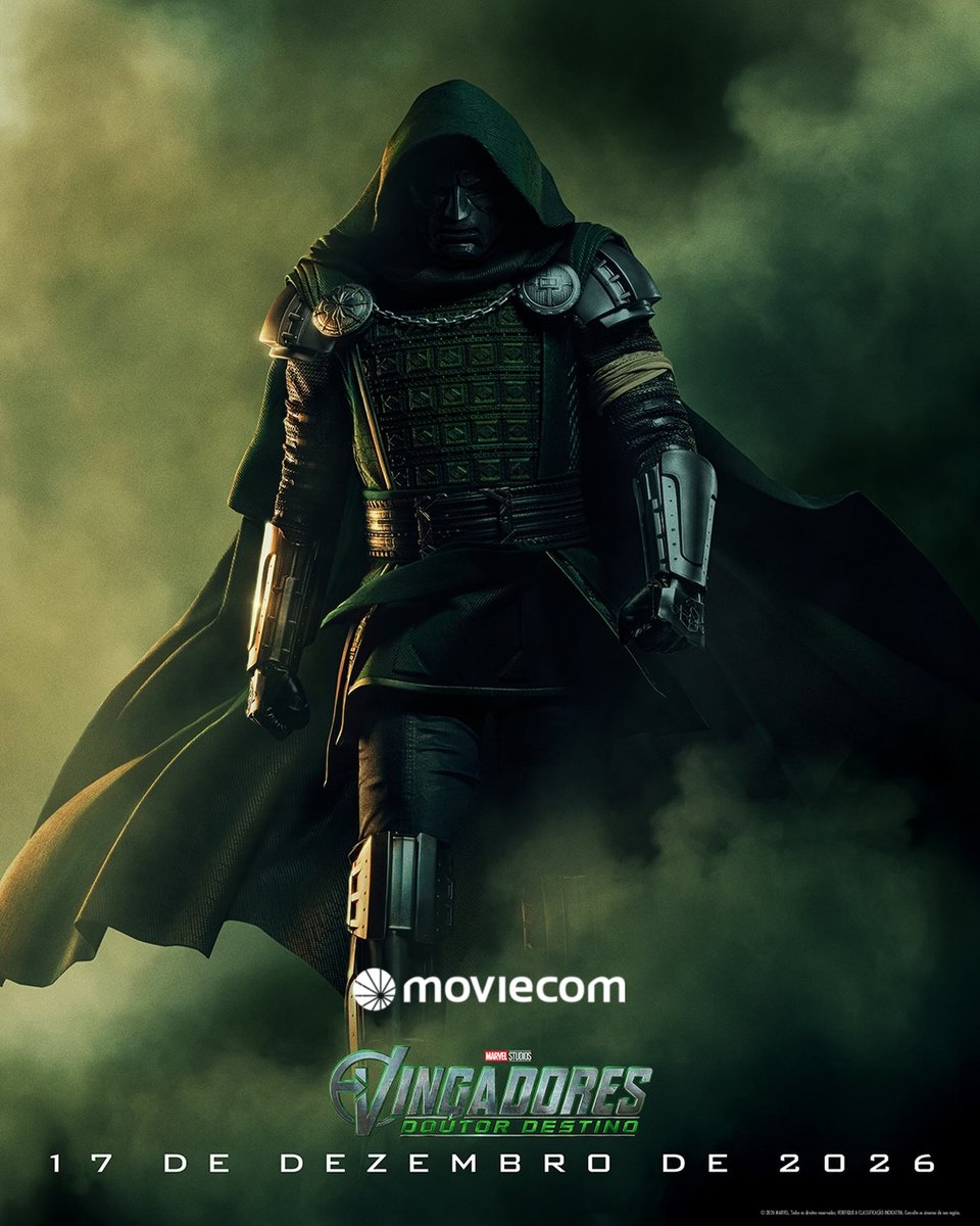 moviecom's tweet photo. O fim está próximo. 👀

#Vingadores: Doutor Destino, em 17 de dezembro na Moviecom.

#Marvel #MCU #Avengers #DoutorDestino https://t.co/NBbHbvIa6h
