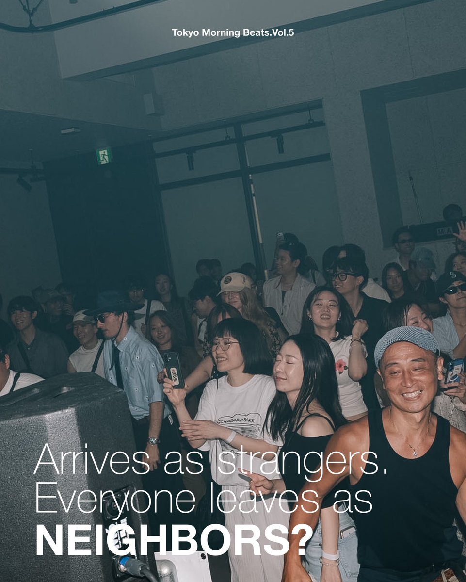 TMBJAPAN's tweet photo. Tokyo Morning Beats. Vol.5
2026.07.26　9:00-12:30

誰もが目覚めたくなる朝をデザインする。 https://t.co/mNOLFy19YL