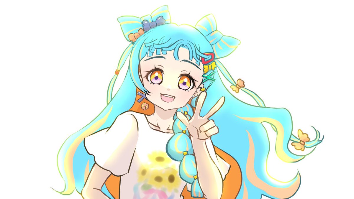 vh970's tweet photo. ＃デミカツアート　
＃パリンの自由帳
二周年おめでとう～！！！！🎊🎉🌻 https://t.co/9vT10wHaAB