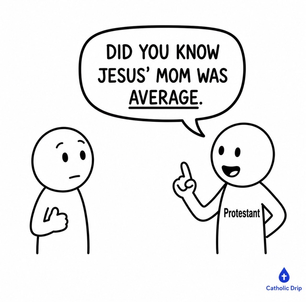 CatholicDrip___'s tweet photo. Imagine saying this out loud 🤦🏻‍♂️💧 https://t.co/Y5xGnhngAw