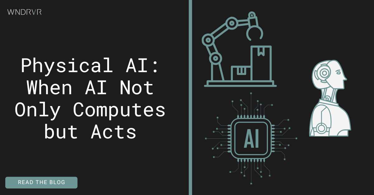 WindRiver's tweet photo. Before Physical AI became a buzzword, we explored the architecture enabling it: distributed systems that can sense, decide, and act in real time. https://t.co/OB1XsgL1q0

#PhysicalAI #Autonomy #EdgeAI #WindRiver https://t.co/HQAhzIhJjG