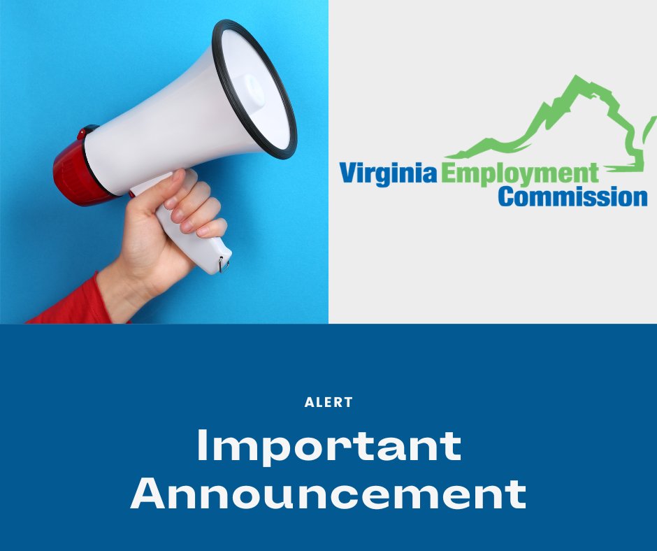 vaemploy's tweet photo. Work-search reporting just got easier!  When filing your weekly claim, you now only need to enter the names of the companies or employers contacted in your weekly work-search. https://t.co/cKMpyanraQ
