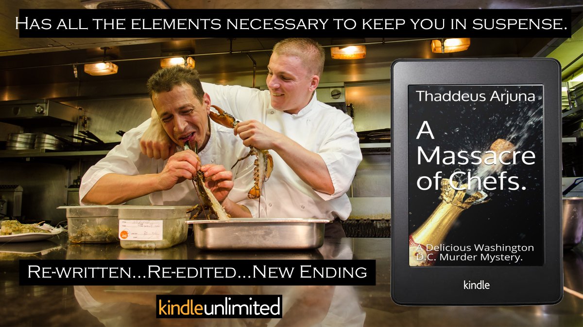 GhostThe50178's tweet photo. @ChaunceyMcG_ "Chefs being murdered in Washington, D.C., in ways that are gruesomely tied to their most famous signature dishes." https://t.co/cTLSEExxmW
🍸#FREE TODAY!🔫#FREE!💃#FREE TODAY!🌹#GourmetMurder #Foodies @mcwilsonky @martiandiaries @steven_arnett2 @JasPhoenix_Rise @SPOFarrell3 https://t.co/bkxvH81DwL