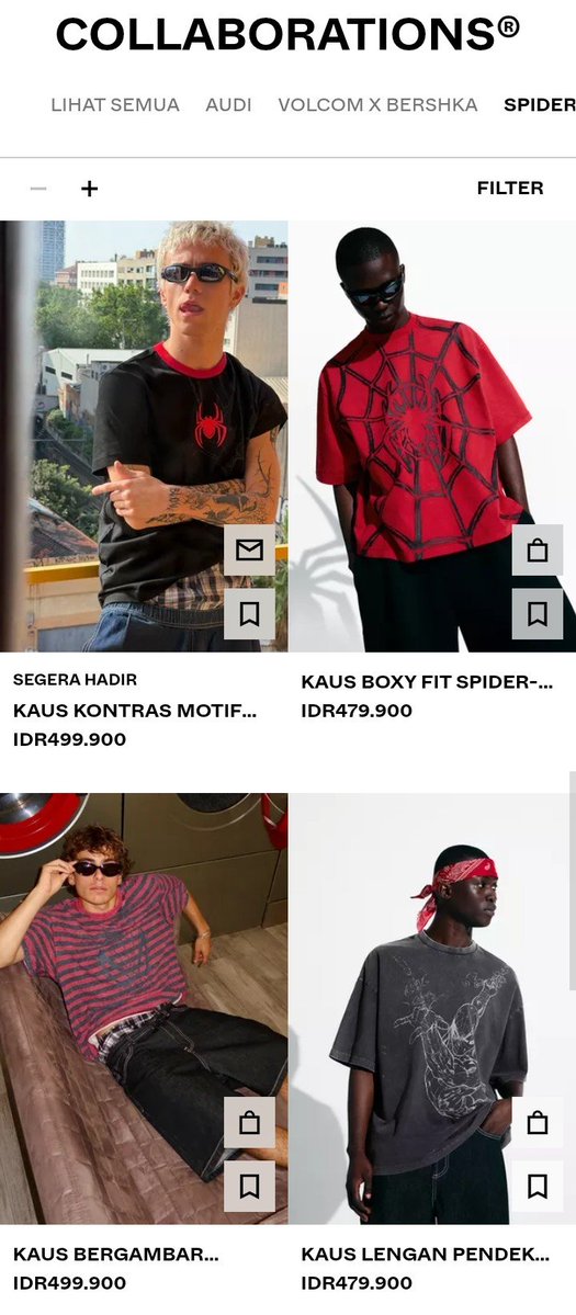 hemyarsi08's tweet photo. 6. Crocs x Spiderman : 1.499.000
7. Bershka x Spiderman : Start From 479.900 https://t.co/xjINyML97p