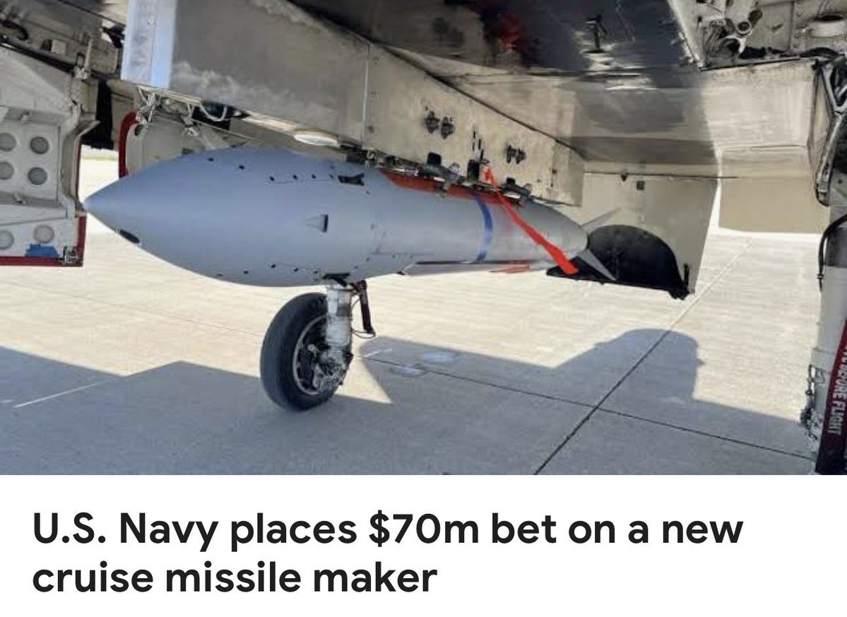 usafcaine's tweet photo. The U.S. Navy awarded a brand-new missile maker $70 million to build a cheap cruise missile, and it says this is only the opening move. The Office of the Assistant Secretary of the Navy for Research, Development and Acquisition confirmed that PAE Munitions, the Navy’s precision https://t.co/dpqQZZ6XXU